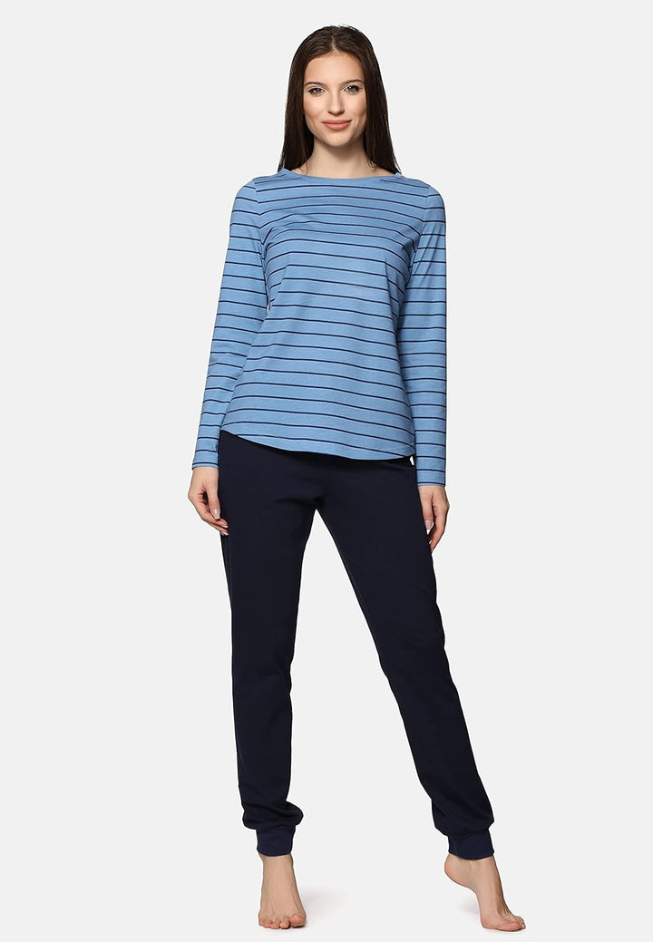 Bellivalini Damen Schlafanzug BLV50-166 S Ozean Navy, S Ozean Navy