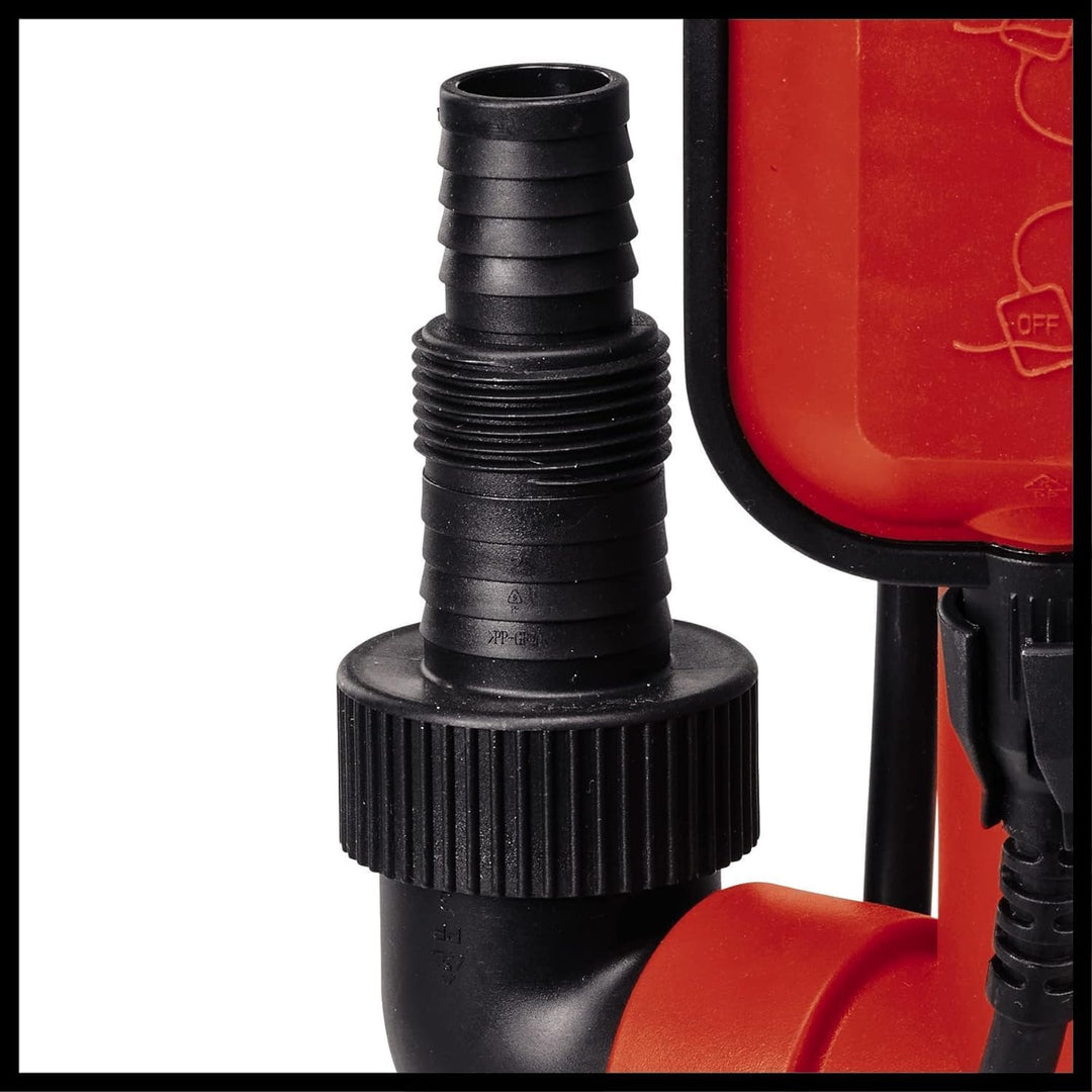 Einhell Schmutzwasserpumpe GC-DP 3325 (330 W, 9.500 L/h Förderleistung, max. 6 m Förderhöhe, Ø 25 mm