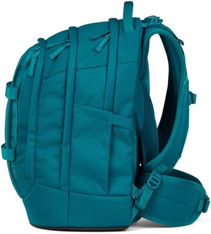 Satch Pack Schulrucksack Set 3tlg. inkl. Schlamperbox und Sporttasche (Deep Petrol), Deep Petrol