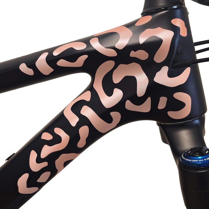Riesel Design ® Fahrrad Aufkleber Set, 20 x 15 cm, Sticker Kit für Rahmen und Helme, Witterungsbestä