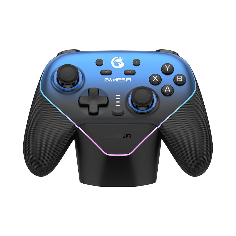 GameSir Super Nova kabelloser 1000Hz Controller mit Ladestation – Hall-Effekt-Sticks, verstellbare T