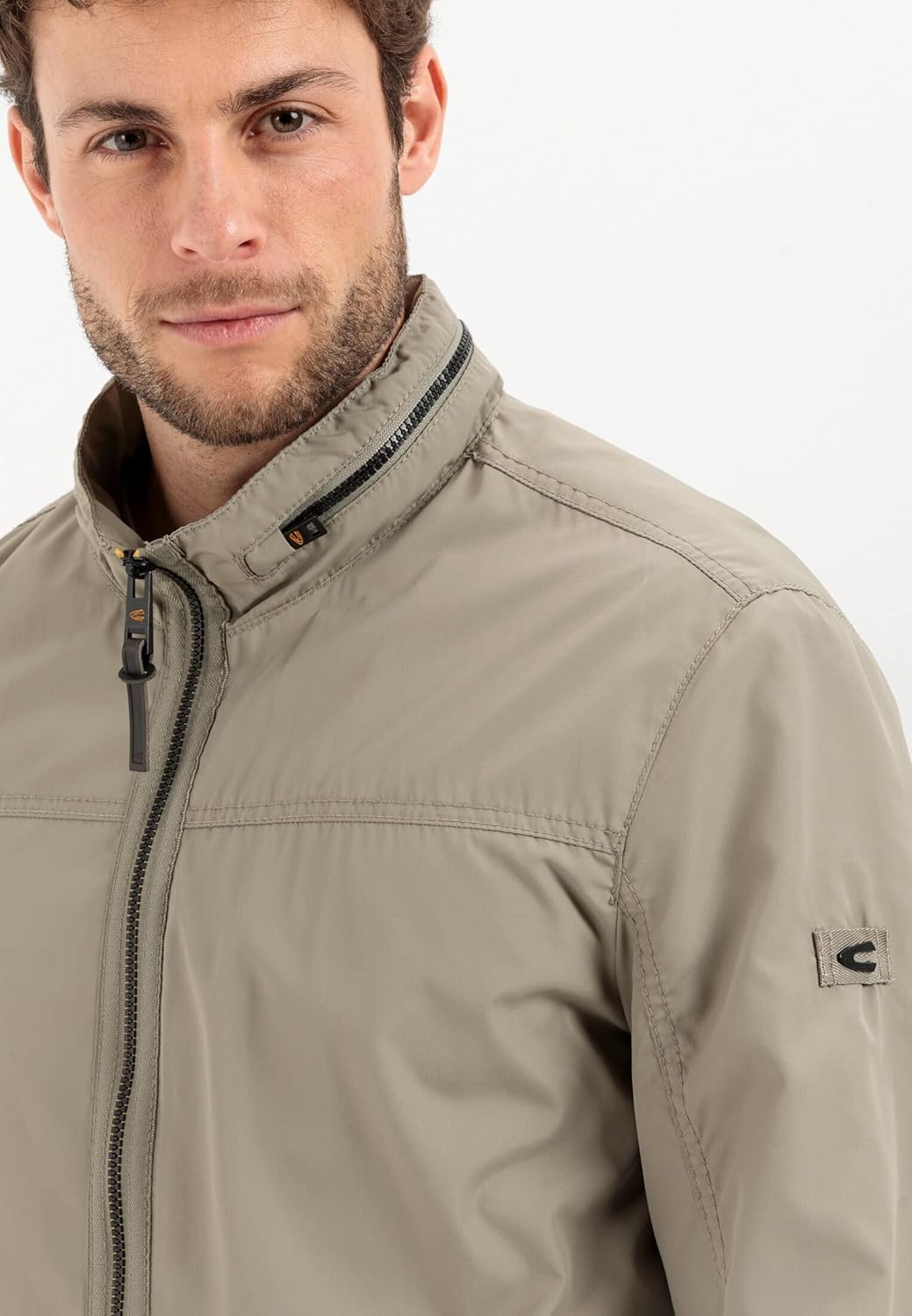 camel active Herren Leichter Blouson aus recyceltem Polyester 29 Khaki, 29 Khaki