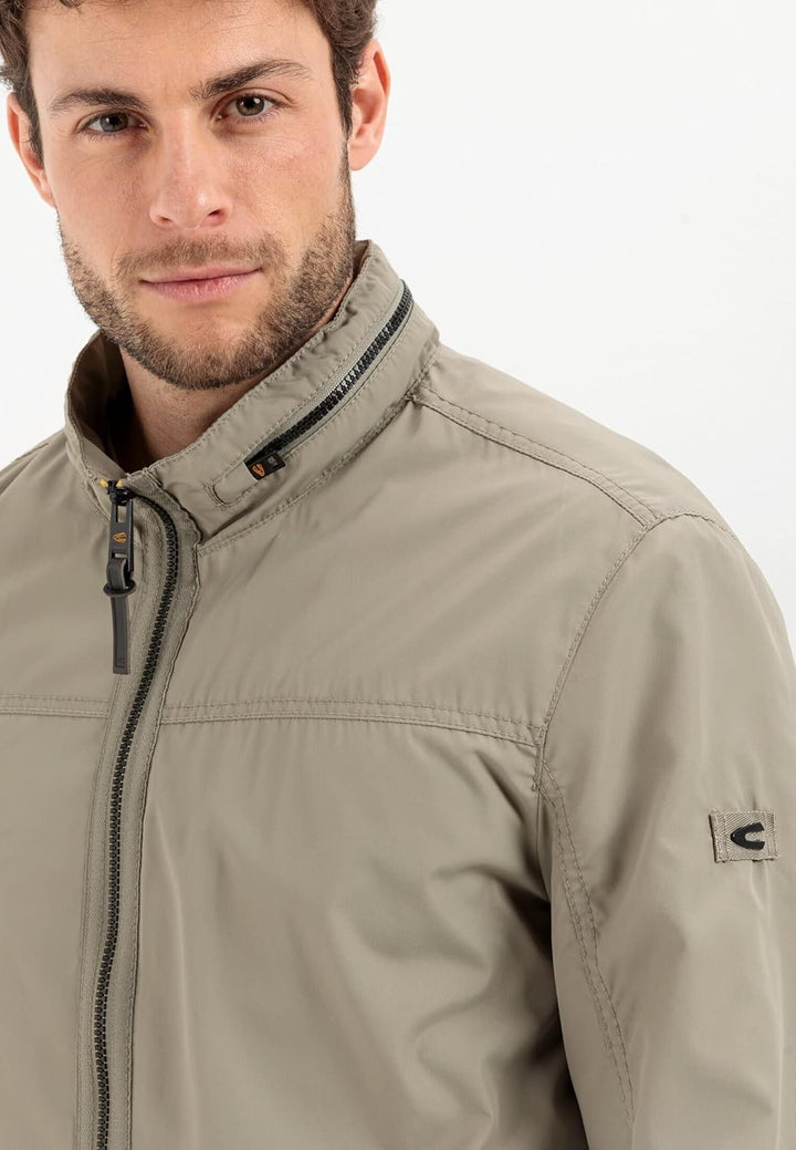 camel active Herren Leichter Blouson aus recyceltem Polyester 29 Khaki, 29 Khaki
