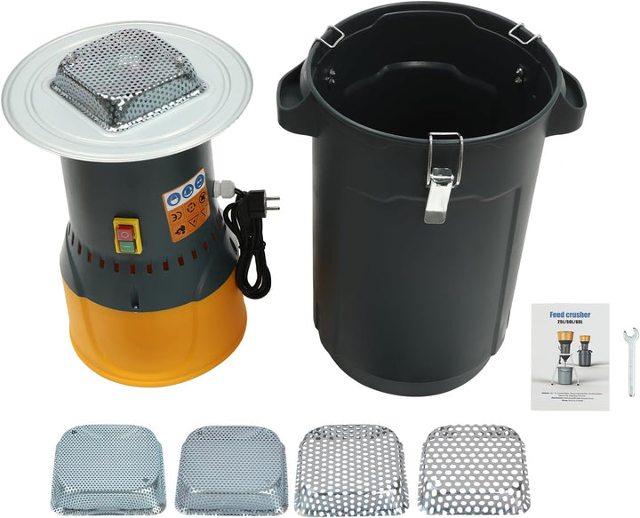 220V 1000W 25L Getreidemühle Elektrisch,mit 5 Siebe,Professionelle Elektrische Getreidemühle für All