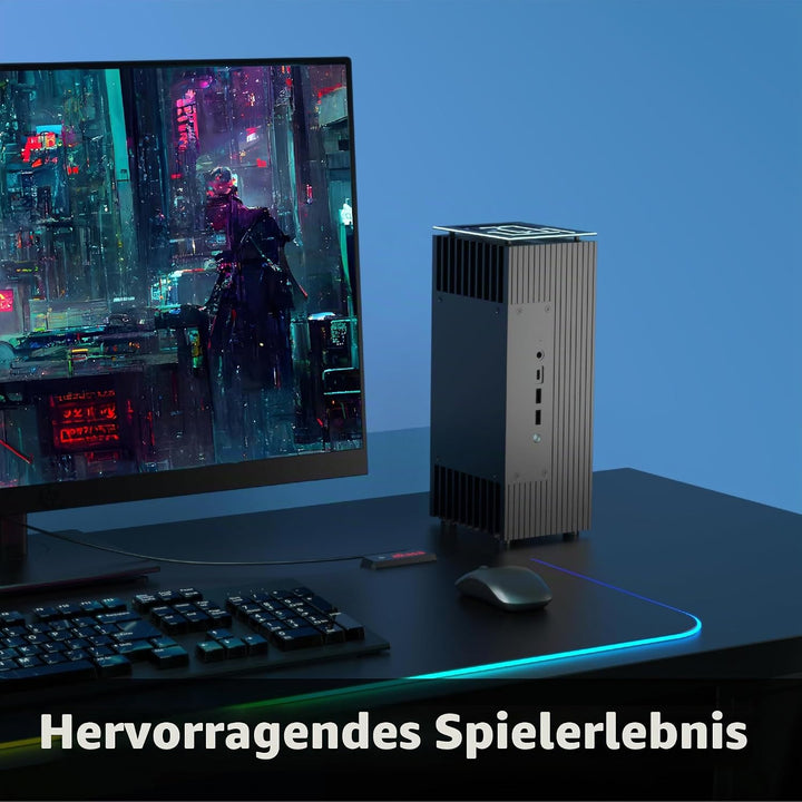 Akasa Turing Duo Pro, Designed for ASUS ExpertCenter PN53 & PN64, Aluminium Fanless NUC Case with Co