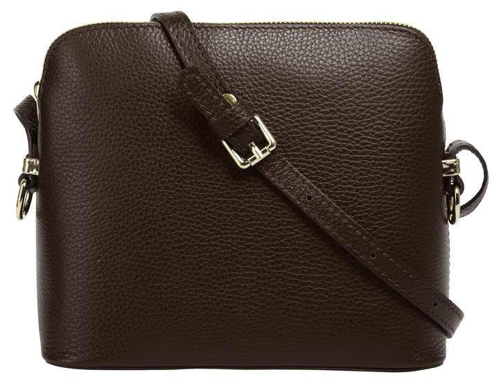 Cluty Umhängetasche Echt Leder Damen | Made in Italy, Smartphonefach, Handtasche aus Leder, Crossbod