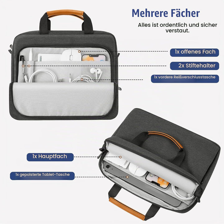 MoKo 12.9 inch Tablet Tasche Hülle, Tragetasche Umhängetasche aus Polyester, Schutztasche mit Schult