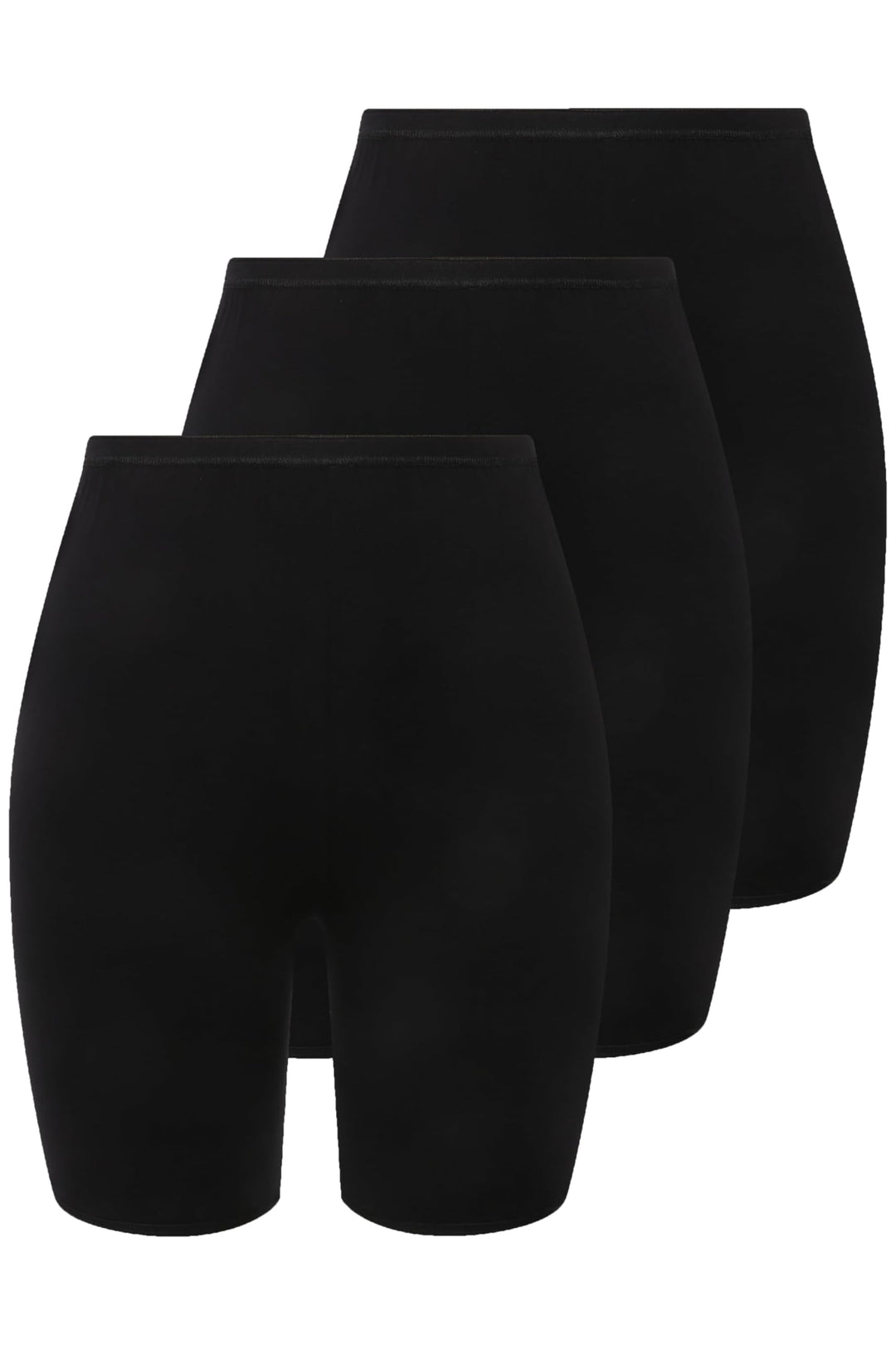 Ulla Popken Damen Pantys, 3er-Pack Panties (3er Pack) 42-44 Schwarz, 42-44 Schwarz