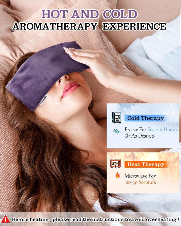 Hihealer 2er / 4er-Pack Augenmaske Gewichts-Augenmaske mit Lavendel-Aromatherapie für Schlaf, Yoga,