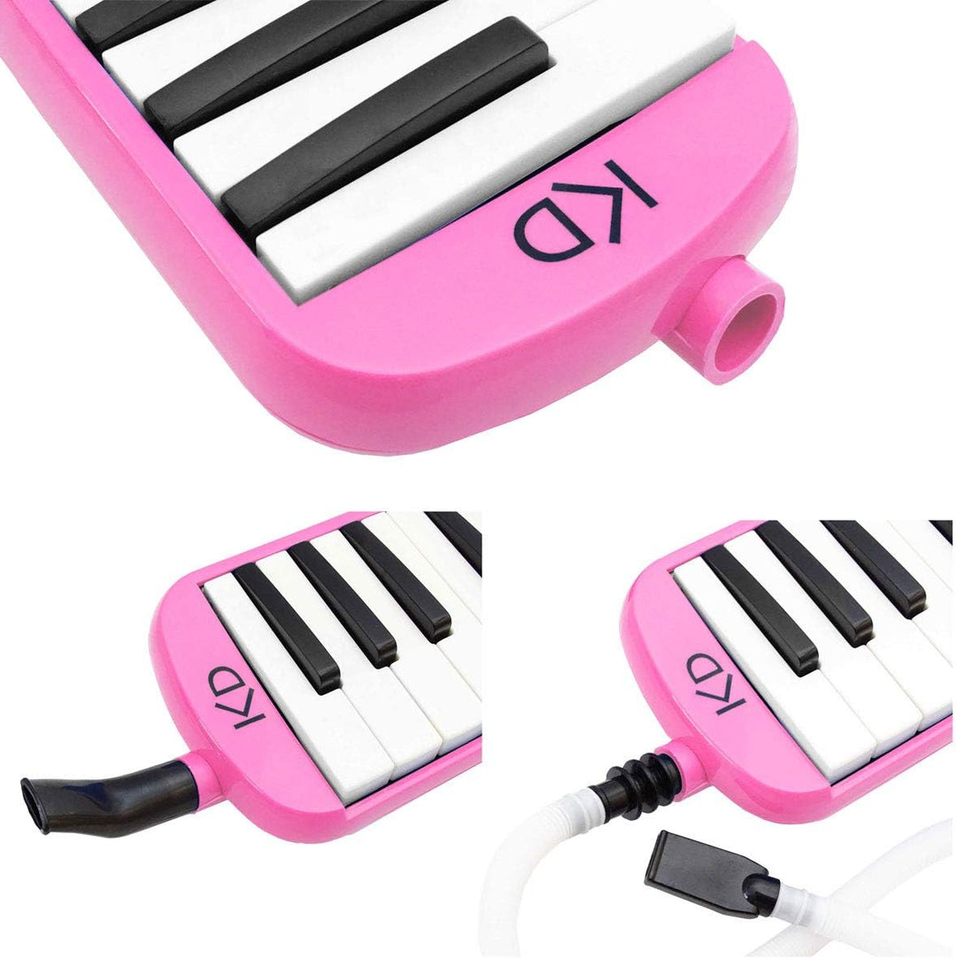 keepdrum Melodica Pink 37 Tasten mit Tasche
