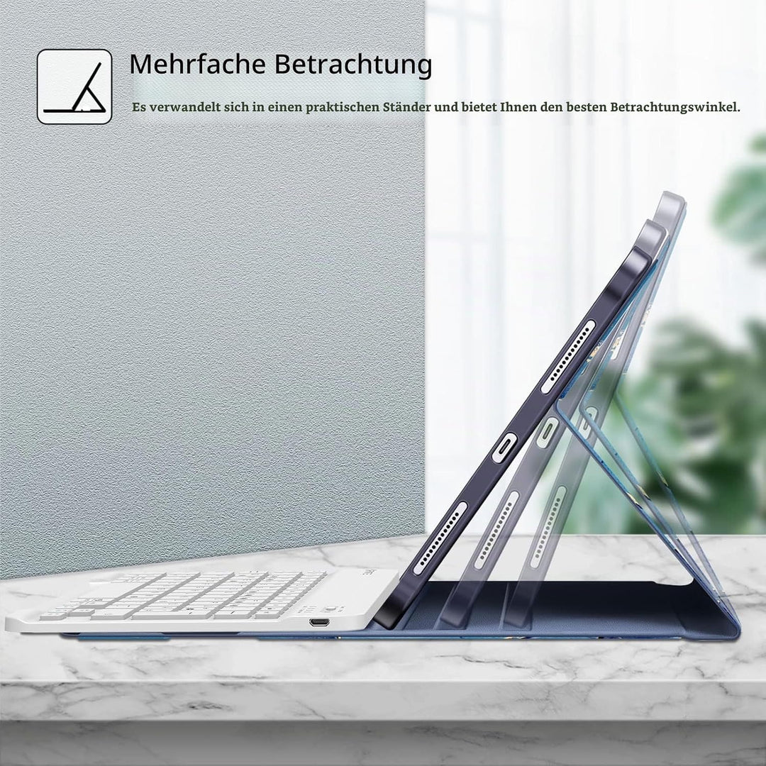 FINTIE Hülle mit Tastatur für iPad Air 11 Zoll M4/M3/M2 (2026/2025/2024), iPad Air 5./4. Gen 10,9 Zo