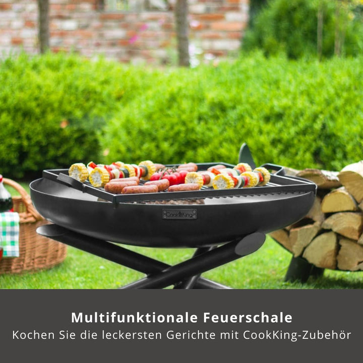 CookKing Feuerschale Feuerkorb Grill Feuerstelle - Indiana - echte Handarbeit - Ø100cm