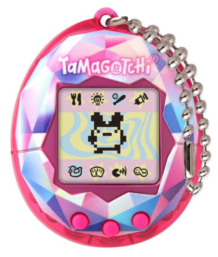Bandai, Tamagotchi Virtuelles Haustier, Rosa, Treasure Jewel, Mehrfarbig, 42992, elektronisches Spie