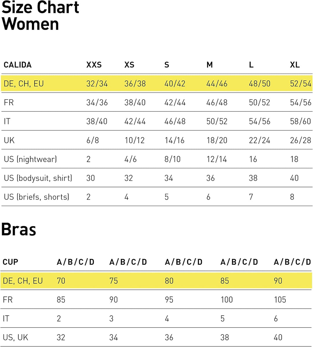 CALIDA Sweet Dreams Bündchen-Pyjama Damen, aus 100% Baumwolle, Hose mit stoffbezogenem Gummibund 36-