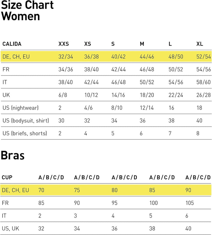 CALIDA Sweet Dreams Bündchen-Pyjama Damen, aus 100% Baumwolle, Hose mit stoffbezogenem Gummibund 36-