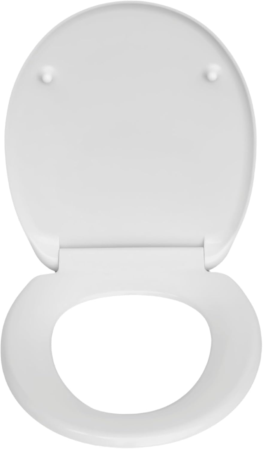 SINOBATH O-förmiger Premium-Duroplast Toilettensitz mit Edelstahl-Scharnieren & Sanftschliess-Funkti