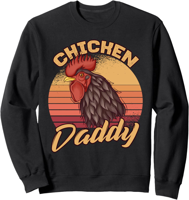 Huhn Hintern Lustige Huhn Papa Geschenke für Geflügelzüchter Sweatshirt