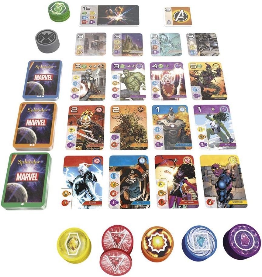 Unbox Now - Splendor Marvel - Brettspiel auf Spanisch