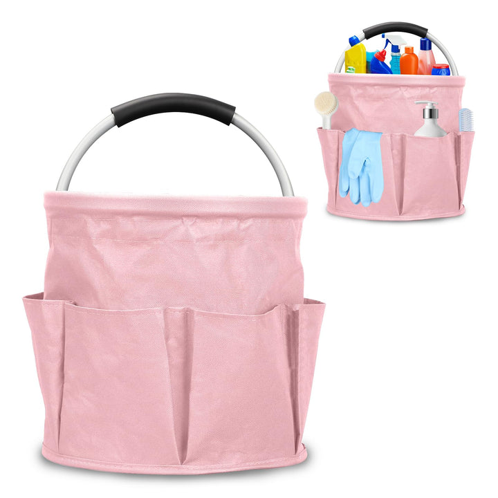 Putzmittel Organizer, 17L Faltbare Universal Reinigungs Caddy, Putztasche Aufbewahrungskorb mit Grif