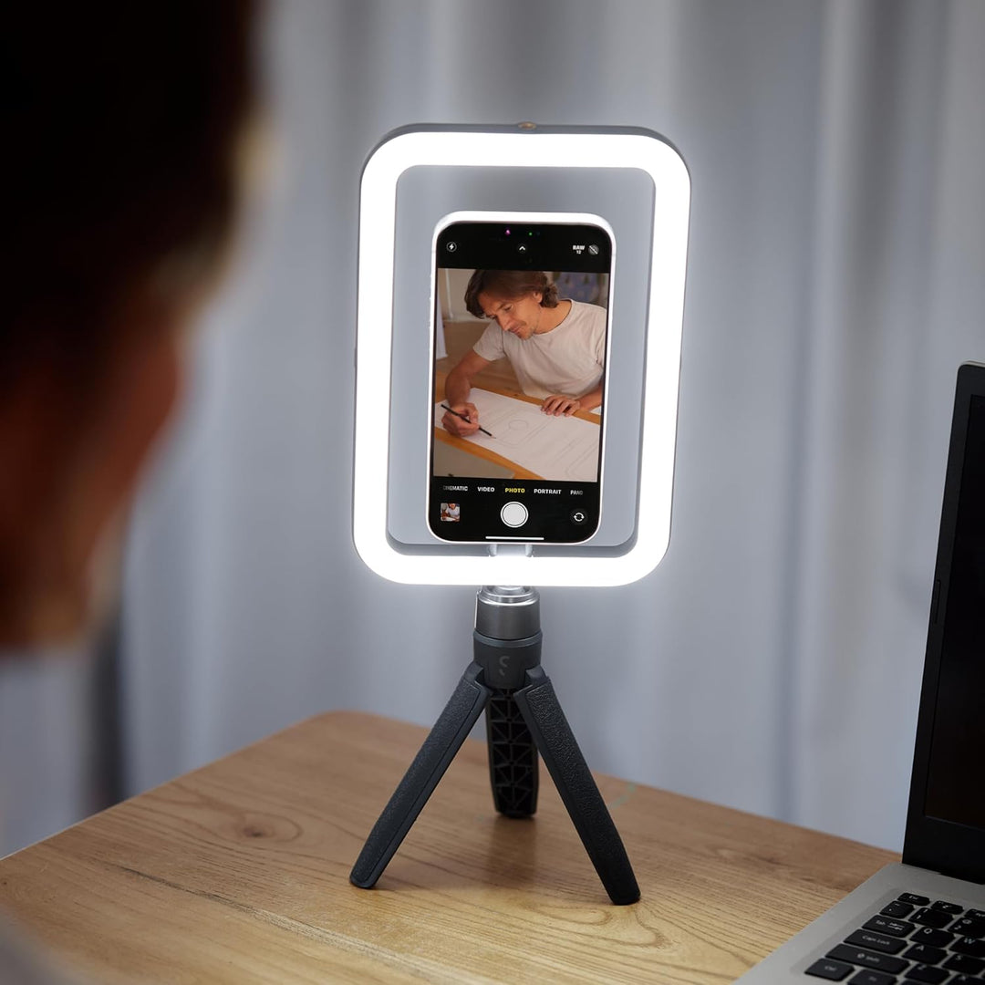 ShiftCam SnapStudio Light - LED-Magnetringlicht mit regelbarer Helligkeit, regelbarer Temperatur, US