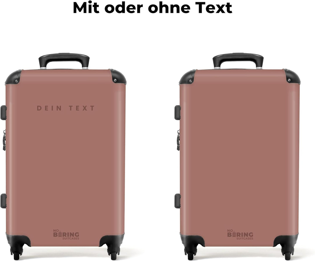 NoBoringSuitcases.com® Reisekoffer 67cm 72L Personalisiert - Grosser Hartschalenkoffer mit Rollen, L
