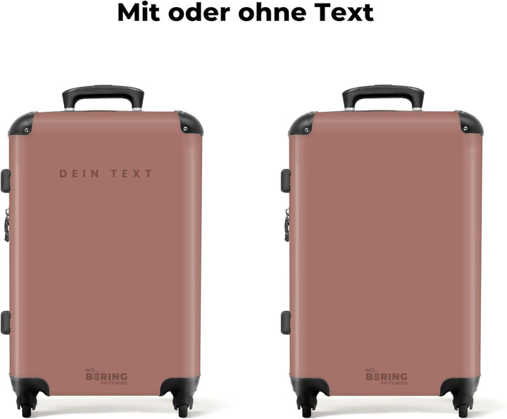 NoBoringSuitcases.com® Reisekoffer 67cm 72L Personalisiert - Grosser Hartschalenkoffer mit Rollen, L