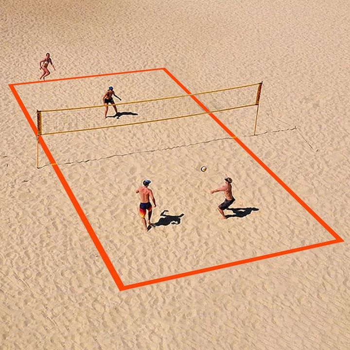 Volleyball-Linien für Strand – Linien für Rasenflächen | Wiederverwendbares Material für den Aussenb