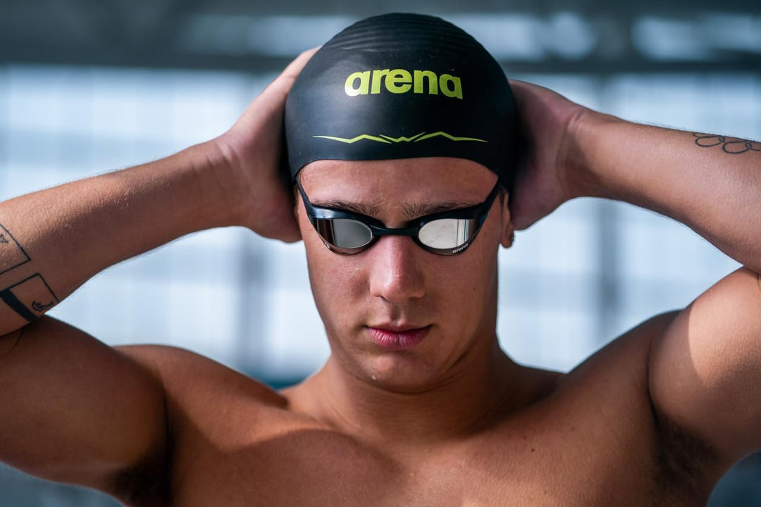 arena Cobra Ultra Swipe Mirror Unisex Race Schwimmbrille für Erwachsene, Taucherbrille mit Gebogenen
