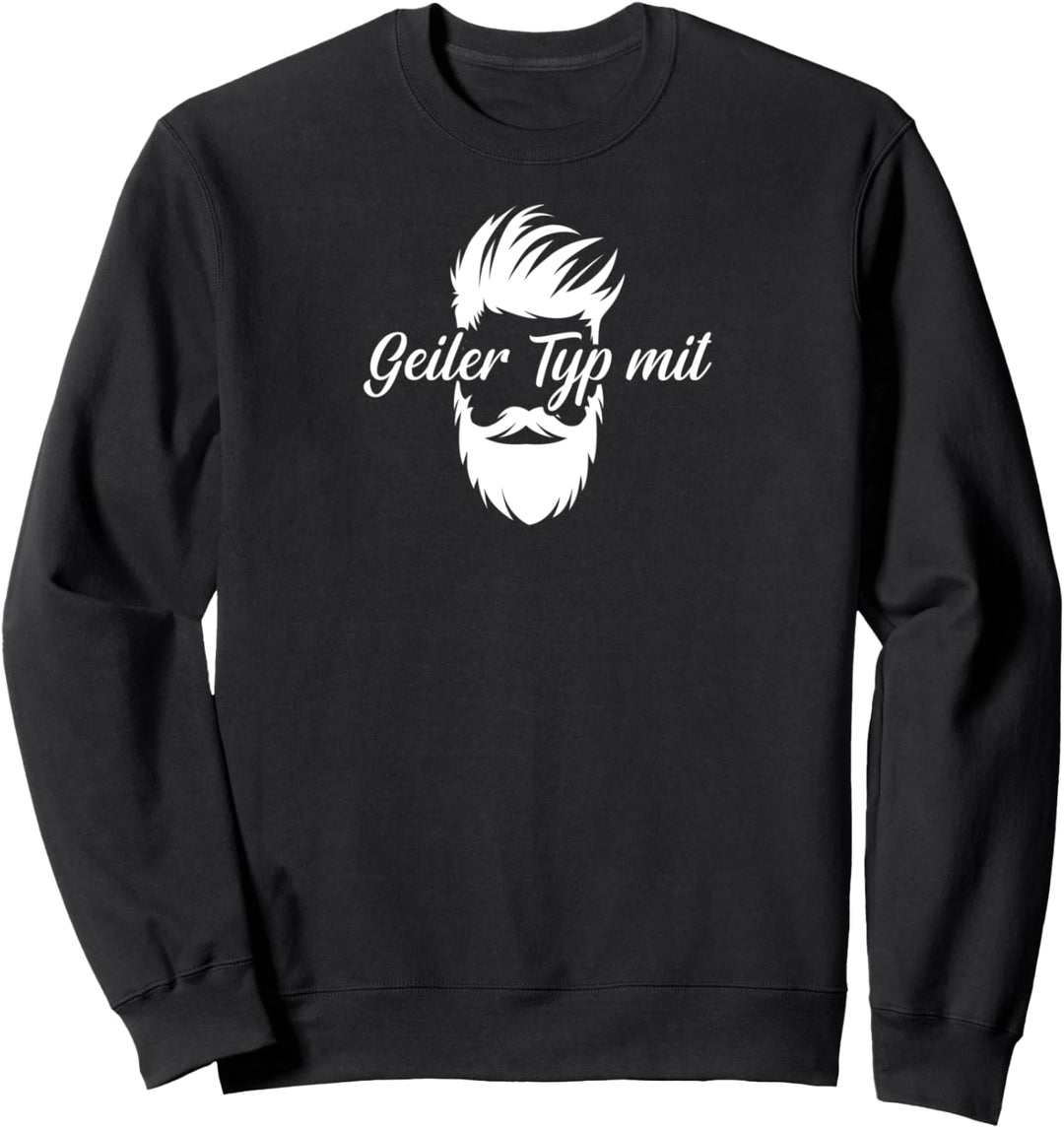 Geiler Typ Mit Bart Barbier Vollbart Hipster Sweatshirt