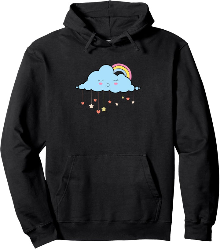 Wolken Sonniger Himmel Regenbogen Geschenk Pullover Hoodie