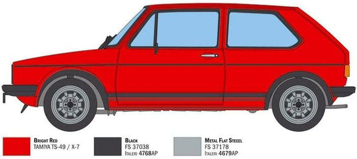 Italeri 3622S 3622S-1:24 VW Golf GTI Rabbit, Modellbau, Bausatz, Standmodellbau, Basteln, Hobby, Kle