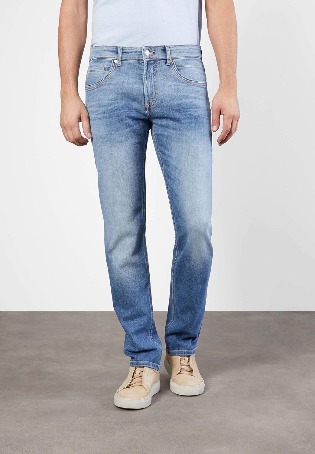 MAC Jeans Herren Jeans Hose Arne Pipe Stretchdenim Blue Used 35W / 36L Blau (Summer Used H226), 35W
