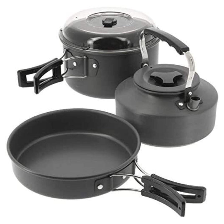 NGT Kettle, Pot und Pan Set 3pc Kochset, schwarz, M