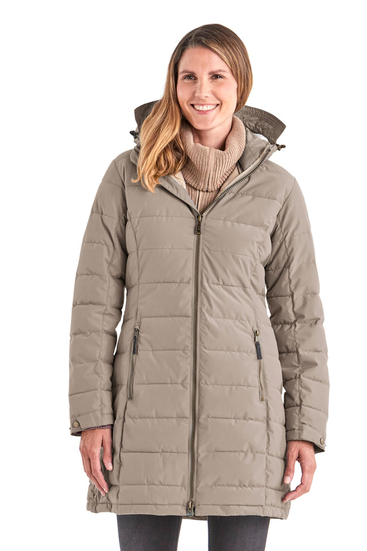 Killtec Damen Gw 13 Wmn Qltd Prk Funktionsparka/Steppparka mit abzippbarer Kapuze 48 hellbeige, 48 h