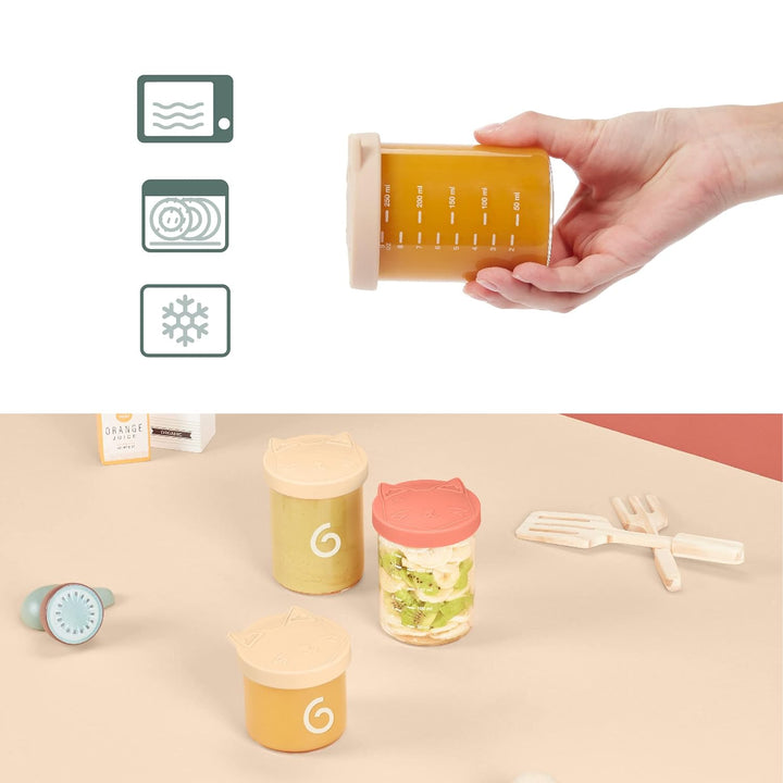 Babymoov ISY BOWLS Behälter für Babynahrung aus robustem, temperarturbeständigem Glas - zum Aufbewah