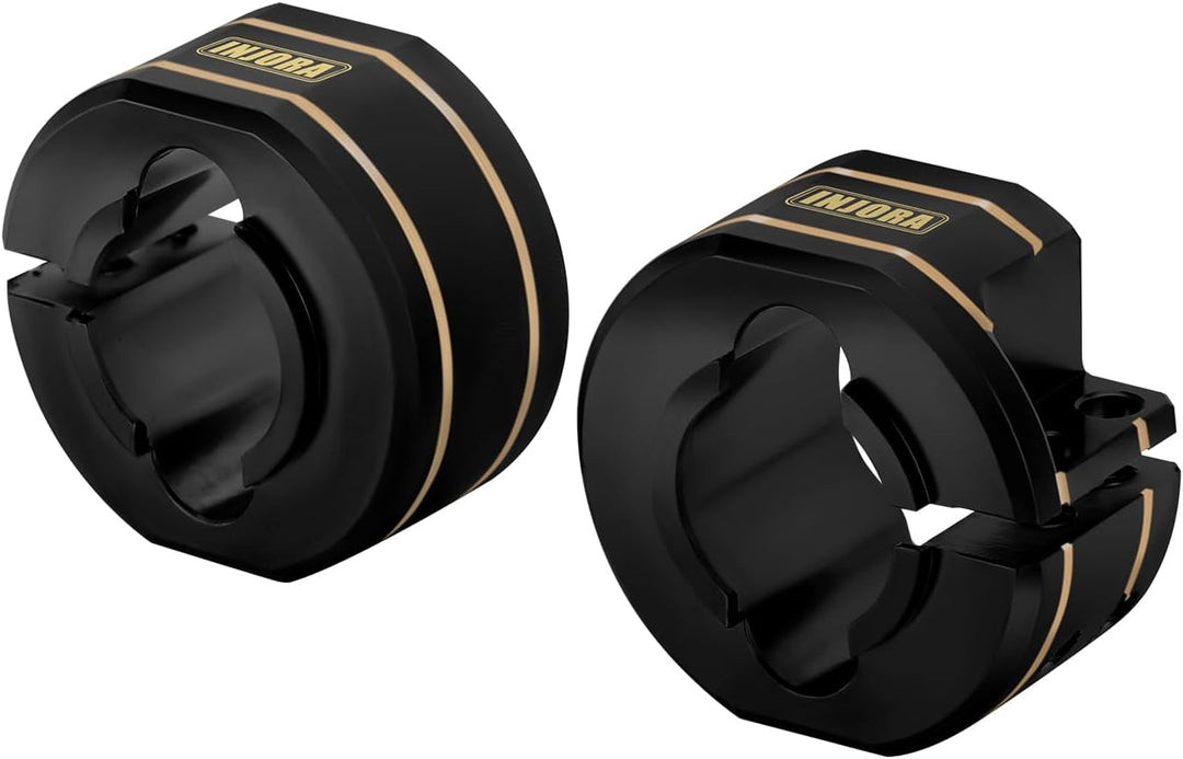 INJORA Messing Hinterachs-Gegengewichte 14g/Stück Upgrade-Teil für TRX4M 1/18 RC Crawler, Schwarz