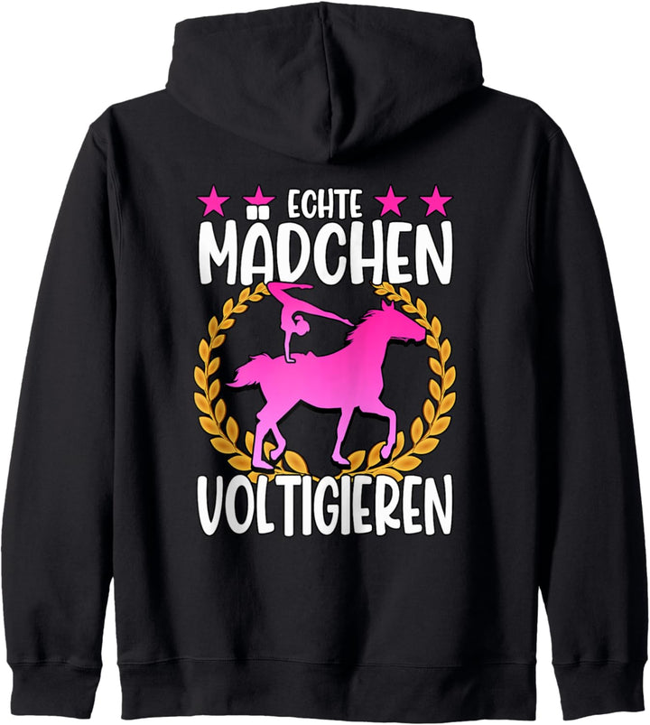 Echte Mädchen Voltigieren Volti Kapuzenjacke
