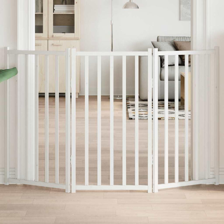 vidaXL Hundetor 3-TLG., Hundegitter Faltbar Pflegeleicht, Schutzgitter für Wohnzimmer Küche Treppe,