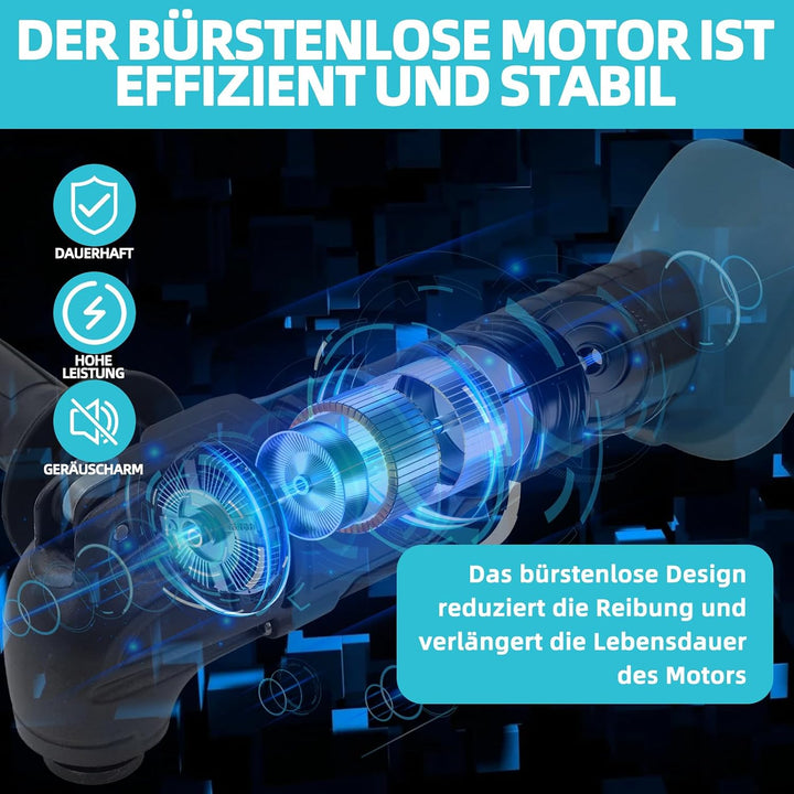 Akku Multitool Kompatibel mit Makita 18V, Oszillationswerkzeug mit 6 Geschwindigkeiten &amp; Bürstenlose