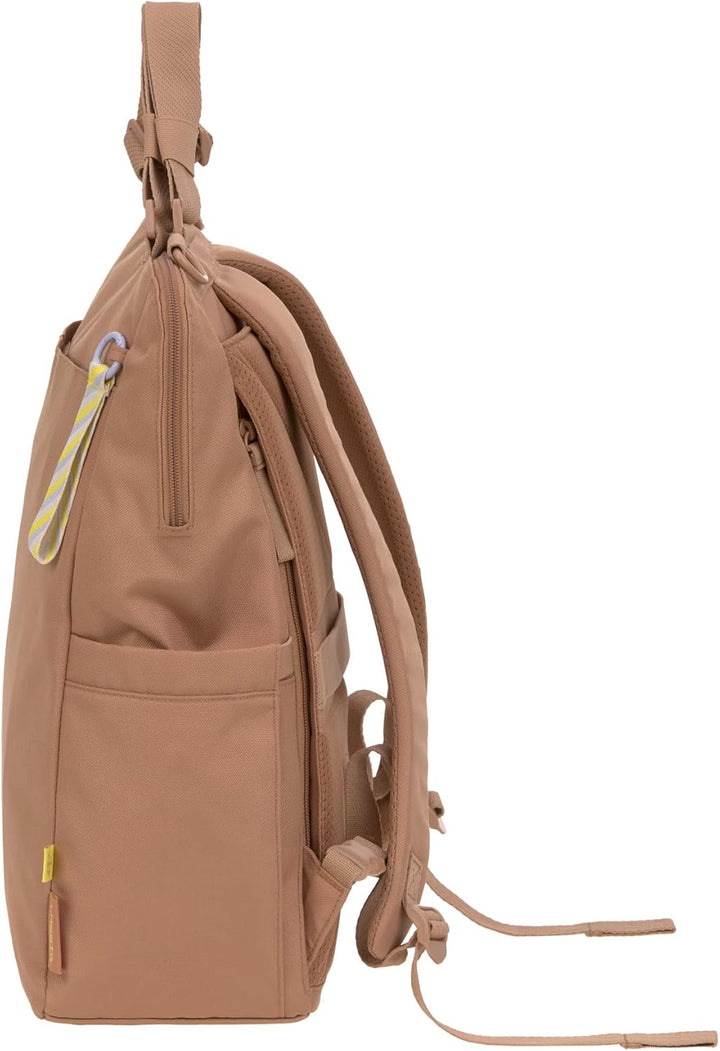 LÄSSIG Baby Wickelrucksack Wickeltasche mit Wickelunterlage, Kinderwagenbefestigung, Netztasche/GRE