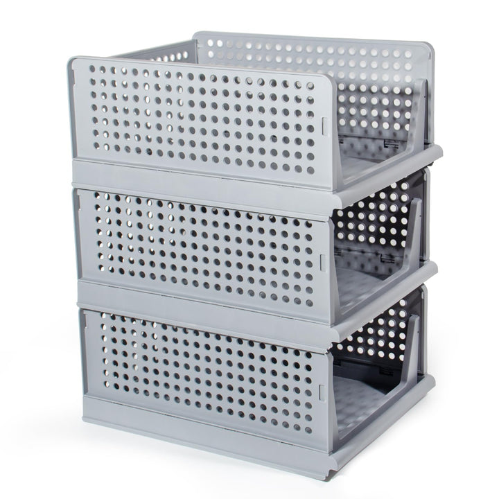 GREELUE Schrank Organizer Kleiderschrank 3 Stück, Faltbare Aufbewahrungsbox, Ordnungssystem für Schu