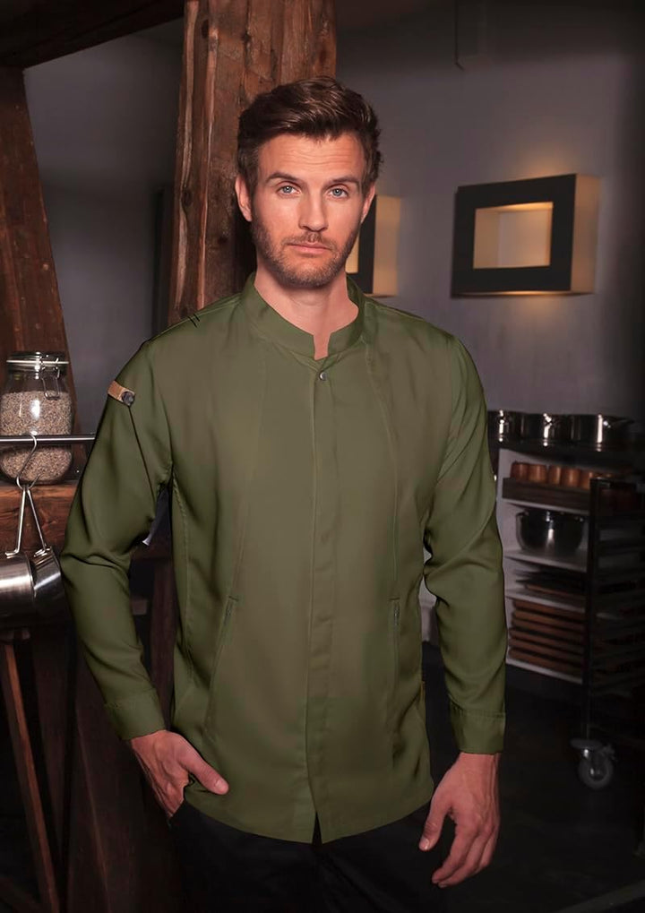 Karlowsky Herren Kochjacke Green-Generation, aus nachhaltigem Material, 72% GRS Certified Recycled P
