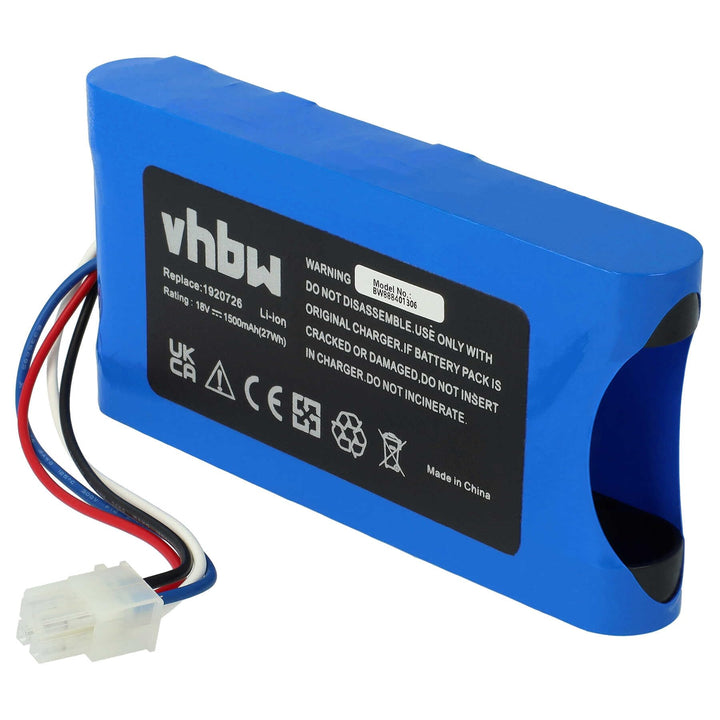 vhbw Akku Ersatz für Yard Force 1920726 für Rasenmäher Rasenroboter (1500mAh, 18V, Li-Ion)