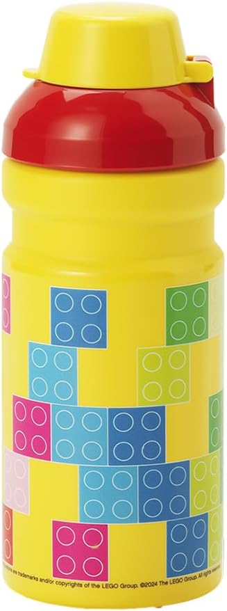 Room Copenhagen LEGO LUNCH SET – ICONIC Design, Spassig & Funktional – 390 ml Flasche und Brotdose f