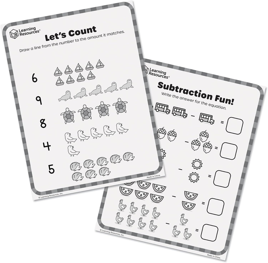 Learning Resources Skill Builders! Mathe-Aktivitätsset, Lernspielzeug für Mädchen und Jungen im Alte