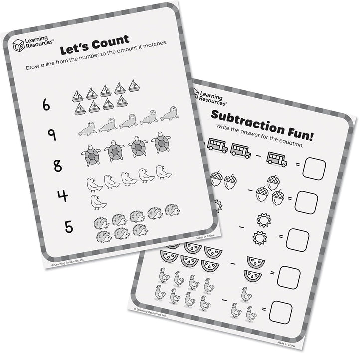 Learning Resources Skill Builders! Mathe-Aktivitätsset, Lernspielzeug für Mädchen und Jungen im Alte
