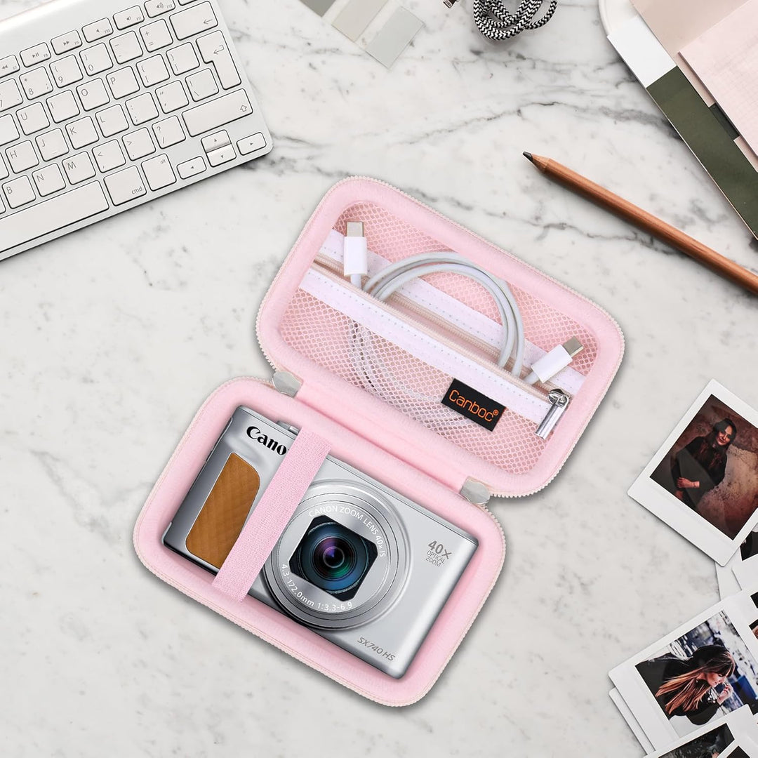 Canboc Tragetasche für Canon PowerShot SX740/ SX730/ SX720/ SX620/ G7X Mark III/Mark II Digitalkamer