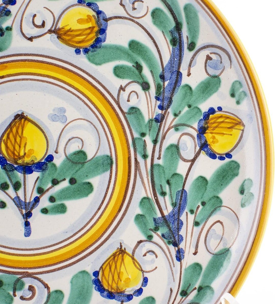 Ceramiche Azzaro & Romano Caltagirone Dekorativer Teller für Wanddekoration, Durchmesser 20 cm, aus