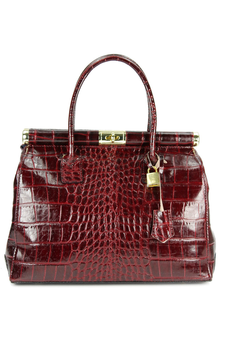 Belli The Bag XL italienische Leder Henkeltasche Handtasche Damen Ledertasche Umhängetasche - 34x25x