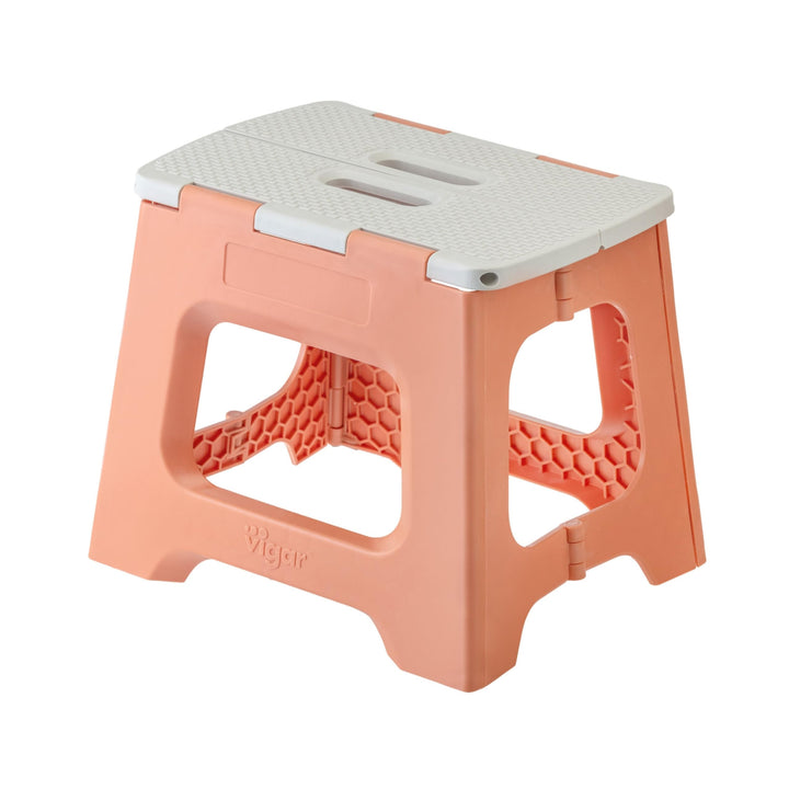 Vigar Kompakte Tritthocker Klappbar für Erwachsene, 27 cm, Klapphocker Faltbar 150 kg rutschfest, Le